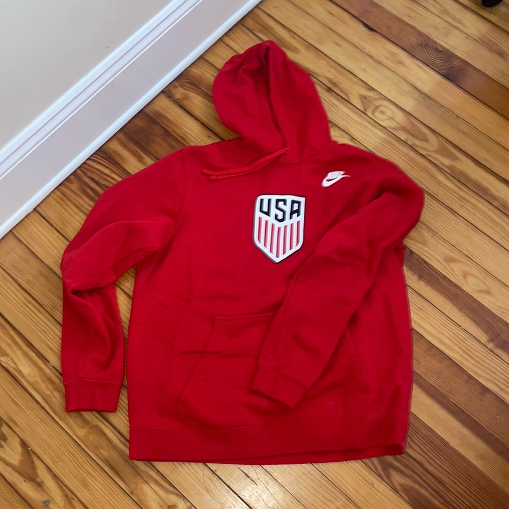 Red Nike USA Hoodie